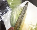 包丁でキャベツの千切り作り方3写真