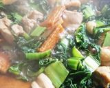 フライパン１つ！生高菜と鶏肉の煮物♪作り方5写真