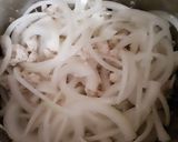 鶏のひき肉と卵の玉ねぎあんかけうどん作り方2写真