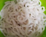鶏のひき肉と卵の玉ねぎあんかけうどん作り方3写真