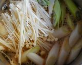 簡単❀朝食♪えのきとネギと豆腐のお吸い物作り方2写真