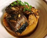 さば味噌煮缶で簡単★さば大根作り方7写真