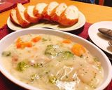 チーズがとろ〜り伸びるホワイトシチュー作り方7写真