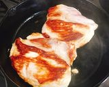フライパン1つポークソテーのトマト煮込み作り方3写真