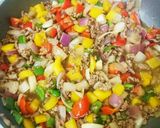 牛豚合挽き肉で作るガパオライス❤作り方6写真