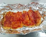 冷凍骨なしフライドチキンでチキンピッツァ作り方4写真
