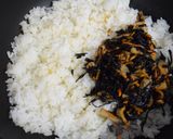 ひじきの煮物リメーク＊高菜ひじき炒飯作り方1写真