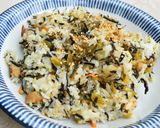 ひじきの煮物リメーク＊高菜ひじき炒飯作り方4写真