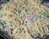 ブロッコリと厚切ベーコンのクリームパスタ作り方13写真