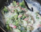 ブロッコリと厚切ベーコンのクリームパスタ作り方7写真