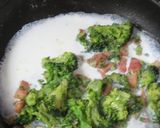 ブロッコリと厚切ベーコンのクリームパスタ作り方6写真