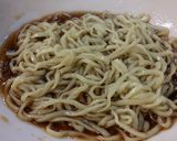 長ねぎ＆ザーサイ＆キャベツのせ拉麺。作り方5写真