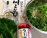 食べるラー油で蕎麦サラダ作り方1写真