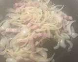 ベーコンと玉ねぎの濃厚クリームパスタ作り方5写真