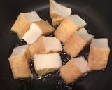 カリカリ厚揚げ☆きのこパプリカ中華炒め作り方1写真