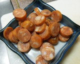 青梗菜とウインナーのにんにく炒め作り方3写真
