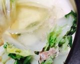白菜豚バラ生姜風味鍋作り方5写真