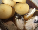 大根と牡蠣の煮物作り方5写真