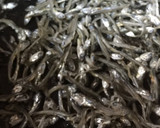 かえりちりめんとサツマイモの煮物作り方2写真
