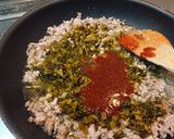高菜入り麻婆豆腐丼作り方2写真