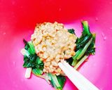 ✿チンゲン菜の納豆和え✿作り方5写真