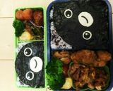 キャラ弁　Suicaペンギン　簡単に。作り方5写真