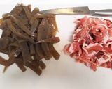 豚肉蒟蒻ごぼうのしぐれ煮作り方2写真