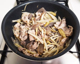 豚肉蒟蒻ごぼうのしぐれ煮作り方4写真