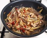 豚肉蒟蒻ごぼうのしぐれ煮作り方6写真