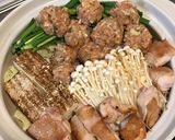 和香草の風味豊かな柔らかい鶏つくね鍋作り方5写真