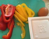 納豆パプリカエッグ作り方1写真