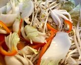 野菜たっぷりのラーメン鍋作り方4写真