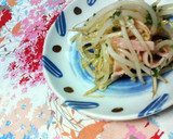 ✿ハムともやしの❀ニンニク✿マヨ醤油炒め作り方5写真