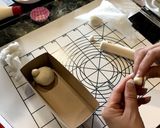 11月26日パン教室、動物ちぎりパン作り方5写真