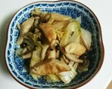 白菜と笹かまの炒め煮作り方6写真