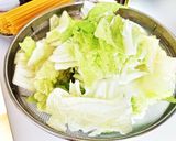 白菜とハムのペペロンチーノ作り方2写真