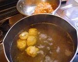 バリエーション多数とり団子鍋（味噌風味）作り方4写真