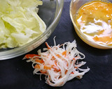 簡単5分！カニカマとレタスの中華旨煮作り方1写真