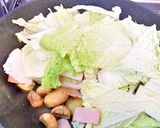 白菜とハムのペペロンチーノ作り方6写真