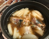 簡単！朝食、節約に♪大根と鯖缶の煮物作り方4写真
