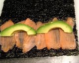 サーモンアボカドのクリチー海苔巻き作り方3写真