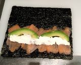 サーモンアボカドのクリチー海苔巻き作り方4写真