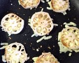 蓮根ガーリックチーズはさみ焼き作り方4写真