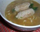 ニラ包み団子乗せカレーうどん作り方5写真