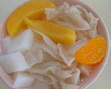 キクラゲのせ杏仁豆腐　簡単スイーツ作り方3写真