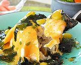 わかめスープで和風あんかけオムライス♪作り方8写真