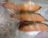 焼き鮭と小芋の粕(カス)汁 簡単、早い!作り方2写真
