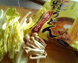 艶うどんと白菜であんかけカレーうどん作り方1写真