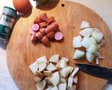 レモンとパセリで爽やかソーセージハッシュ作り方1写真
