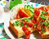 温活♡朝ごはん♪生姜のチーズトースト作り方5写真